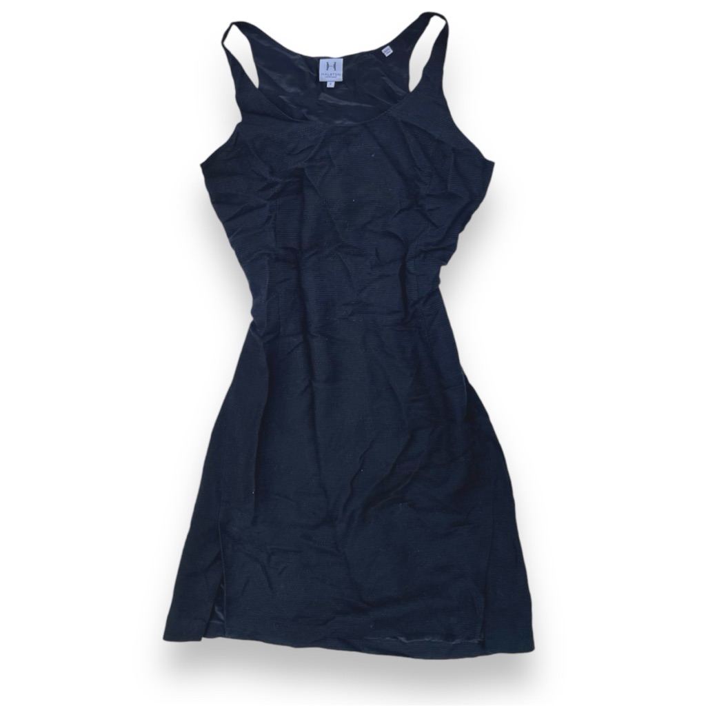 Halston Heritage Black Sheath Dress